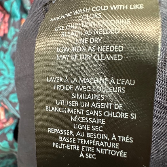 Anthropologie Women The Peregrine Floral Midi Dress Blue L Boho Cottagecore NWOT - Picture 5 of 8